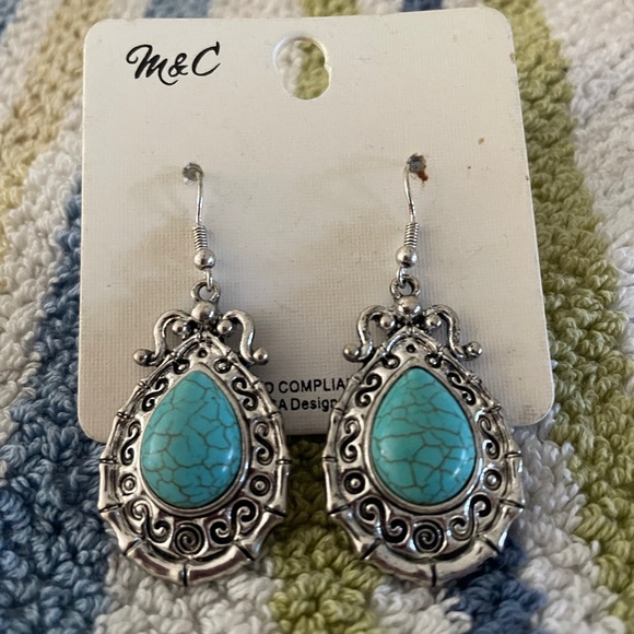 Jewelry - Silver and Turquoise Earrings